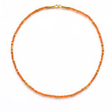 SUNSET CARNELIAN GEMSTONE NECKLACE