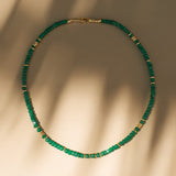 FOREST WHISPER EMERALD GEMSTONE NECKLACE