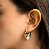 MAUI ABALONE HOOP EARRINGS