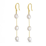 MO'OREA, NATURAL FRESHWATER PEARL EARRINGS