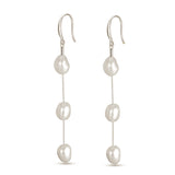 MO'OREA, NATURAL FRESHWATER PEARL EARRINGS