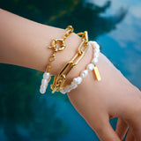 VAITIARE, STRETCH FRESHWATER PEARLS BRACELET