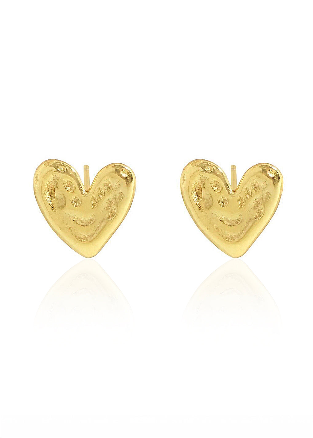 AMOR, HEART STUD EARRINGS