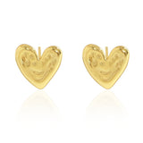 AMOR, HEART STUD EARRINGS