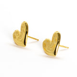 AMOR, HEART STUD EARRINGS