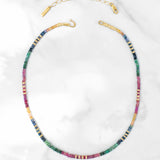 PRISM RAINBOW SAPPHIRE GEMSTONE NECKLACE